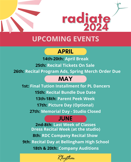 Radiate 2024 Upcoming Events