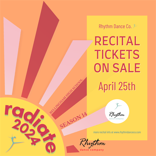 Radiate 24 Recital Tickets On Sale 4:25